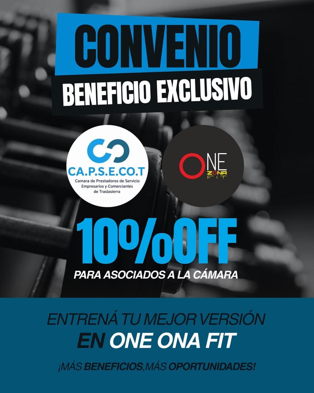 ONE ZONA FIT: Descuento cada mes